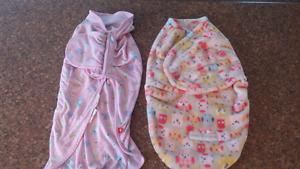 Newborn sleepsacks or swaddle bags