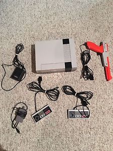 Original Nintendo with cords 2 controllers and zapper