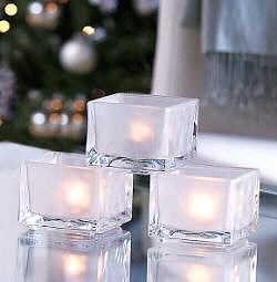 Partylite Ice Cube Tealight Holders