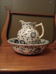 Pitcher and Bowl Washstand Decor