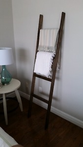 Rustic handmade blanket/ quilt /towel ladder