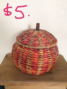 Rustic woven basket