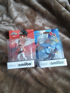 Ryu and Falco Amiibos