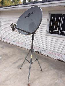 Satellite dish and tri pod