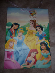 Set of 6 Disney Princess Gift Bags and boxes (3 of each)