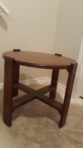 Solid wood cherry occasional table.