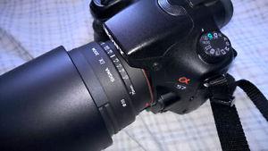 Sony Alpha SLT-A57 with 3 lenses
