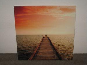 Sunset Boardwalk Canvas Print