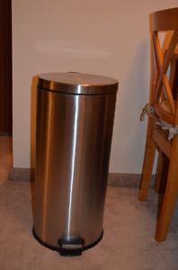 Tall Stainless Steel Garbage Can