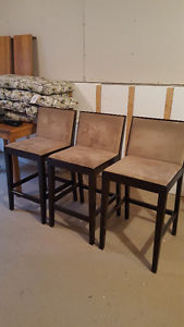Three bar/counter stools