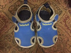 Toddler boy Timberland and Sperry sandles sz 5/6