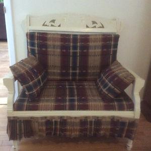 Vintage small bench chair