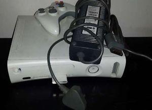 Xbox 360 With Controller, Cords, and Games!