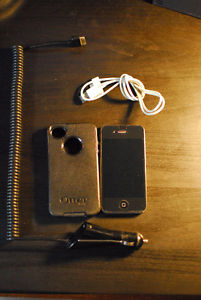iPhone 4s with Otter Box cable and car charger MTS