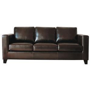large dark chicilateleather sofa negotiable