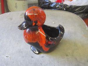 s ODD COLORED BMP BLUE MOUNTAIN POTTERY DUCK PLANTER