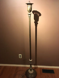 's lovely metal standing lamp - no shade.