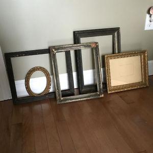 5 Old Wooden Frames