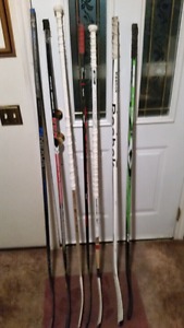 7 Left Handed Hockey Sticks