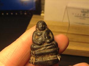 Antique Buddha Good Luck Metal Amulet Small Statue
