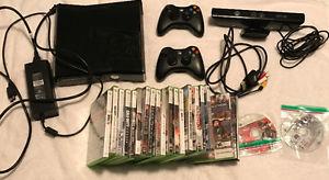 BLACK XBOX 360 (EVERYTHING INCLUDED + 21 GAMES) $250 OBO