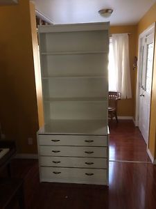 Bookshelf and drawer unit