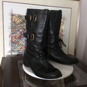 Enzo Angiolino Leather Boots Size 