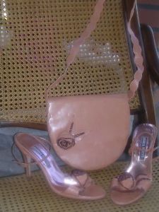 Genuine designer womens handbag and womens shoes / heels