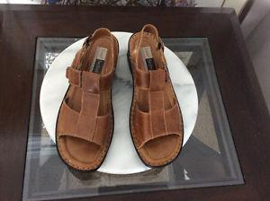 Josef Siebel Leather Comfort Sandals Size 9