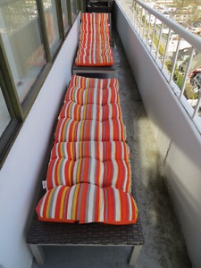 LONG CHAIRS (2) for PATIO