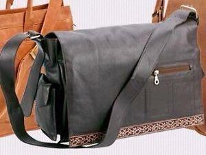Leather messenger bag/handbag