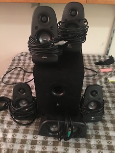 Logitech 5 channel speaker system