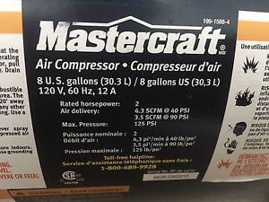 Mastercraft 8 Gallon air compressor
