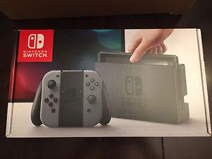 Nintendo Switch with the grey joy-cons