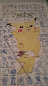 Original pikachu towel includes all 150 pokemon