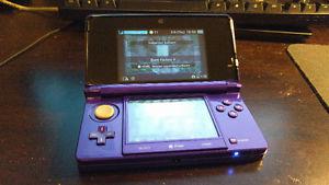 Purple Nintendo 3DS, with Mario & Luigi and Pokemon Y