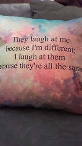 Quote accent pillows