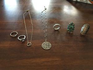 Silpada rings and necklaces