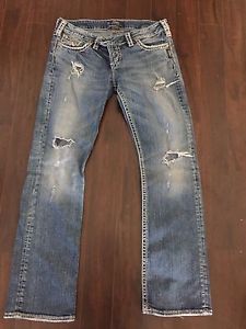 Silver jeans size in photo