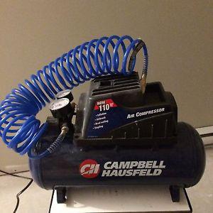 Small compressor from Canadian tire.
