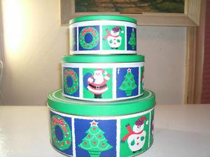 Three Christmas Tins-all in one