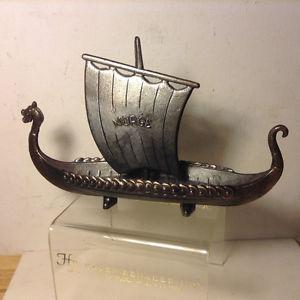 Vintage Collectable NORGE Norwegian Viking Ship