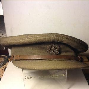 Vintage WWII Officer's CANADIAN ARMY Cap Military Visor Hat