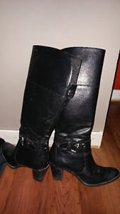 Women's Knee High Geox Black Dress Boots