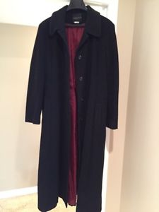 Women's long wool winter dress coat