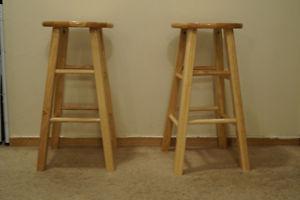 Wooden kitchen 24" stools