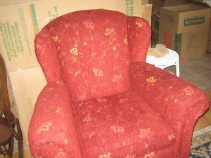 antique wing chair new uphostered