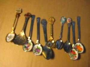 sourvenir / decorative spoons. Set of 10. item#B1. Metals