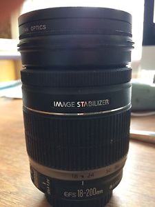 Canon EFS mm IS lens with CPL filter and UV filter