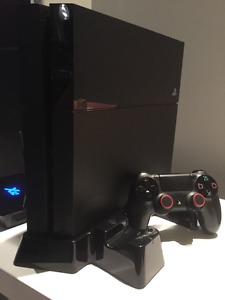 PS4 including a cooling fan stand. $260 firm